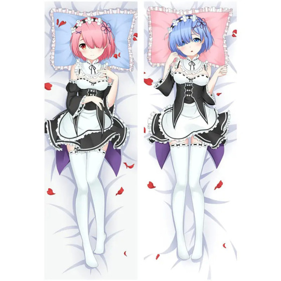 Mini Dakimakura de Ram y Rem - Re:Zero