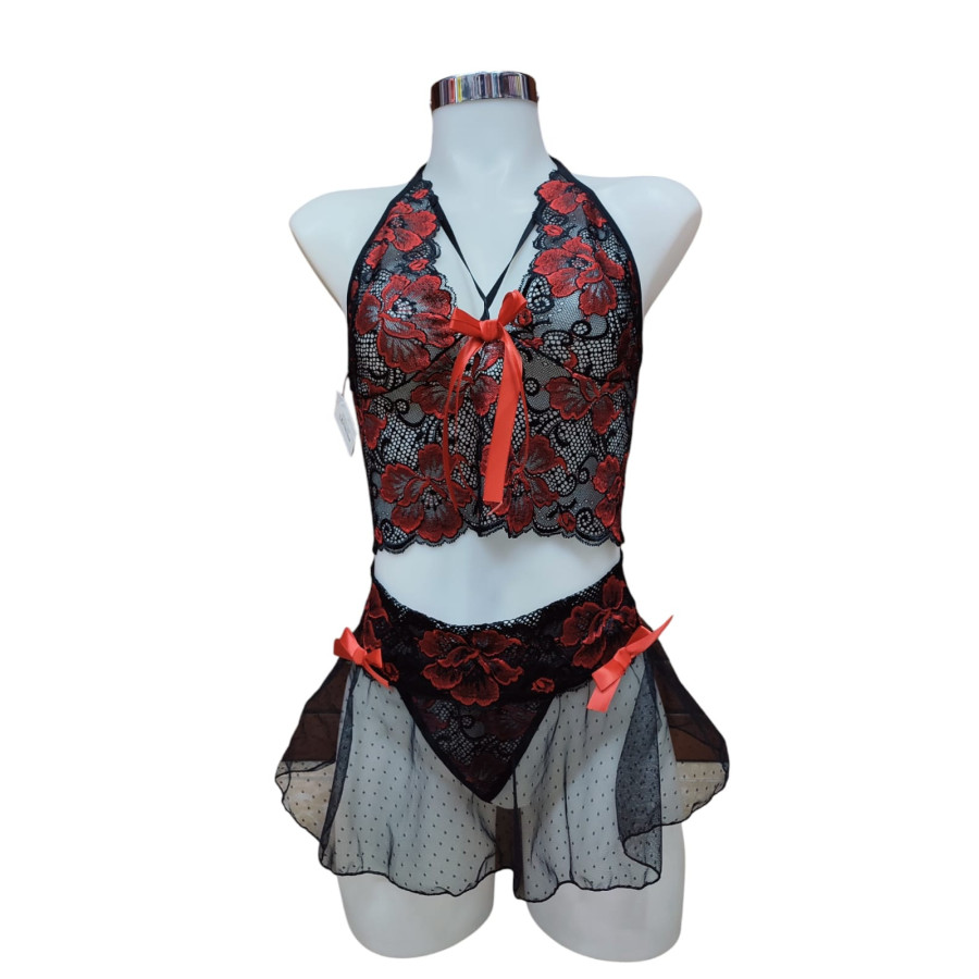 LENCERIA COORDINADO FALDA SOL